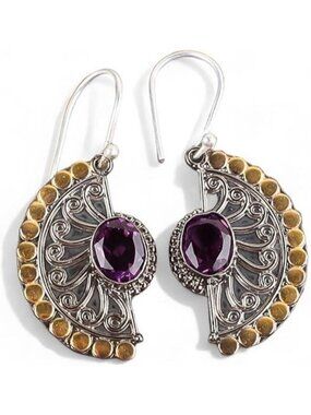 Iolite Remarkable Hendmade 925 Sterling Silver Earring